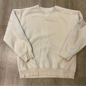 Aritzia cream Tna cozy sweatshirt